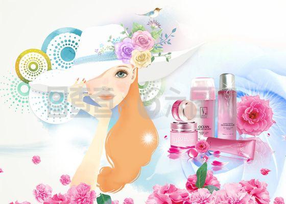 鲜花与美妆 自然之美的双重绽放